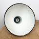 Industrial green enamel factory lamp with cast iron top, 1960s
