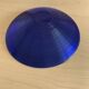 Blue glass salad bowl