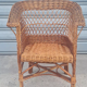 Children's chair in rattan and wicker