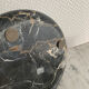 GM vintage black marble round ashtray