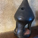 Black ceramic candle holder signed – handcrafted piece