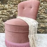 Toad armchair, vintage velvet fireside chair