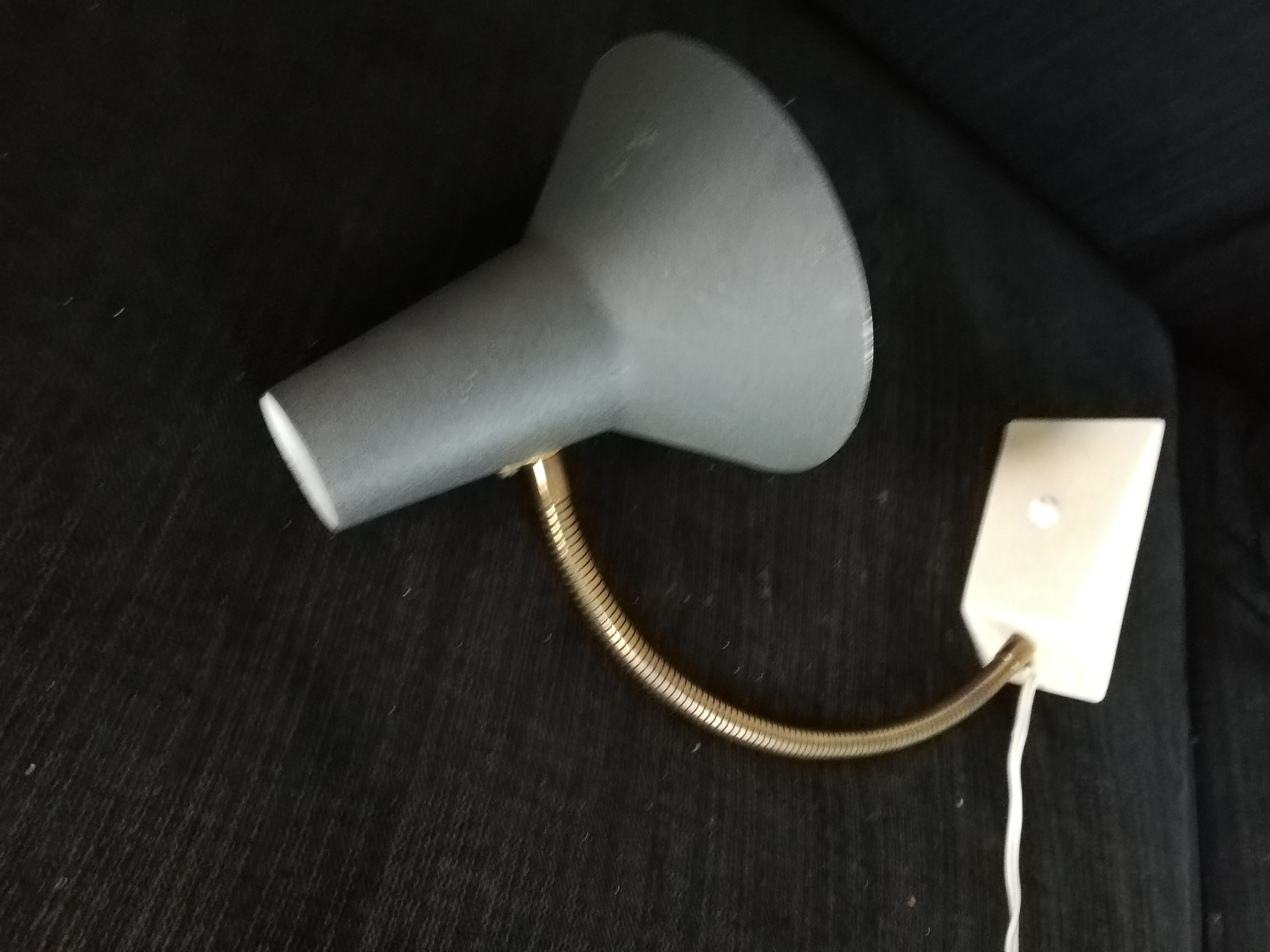 Vintage casserole-style desk lamp