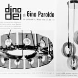 Gino Paroldo, modernist brass and smoked glass chandelier, Italy 1960s