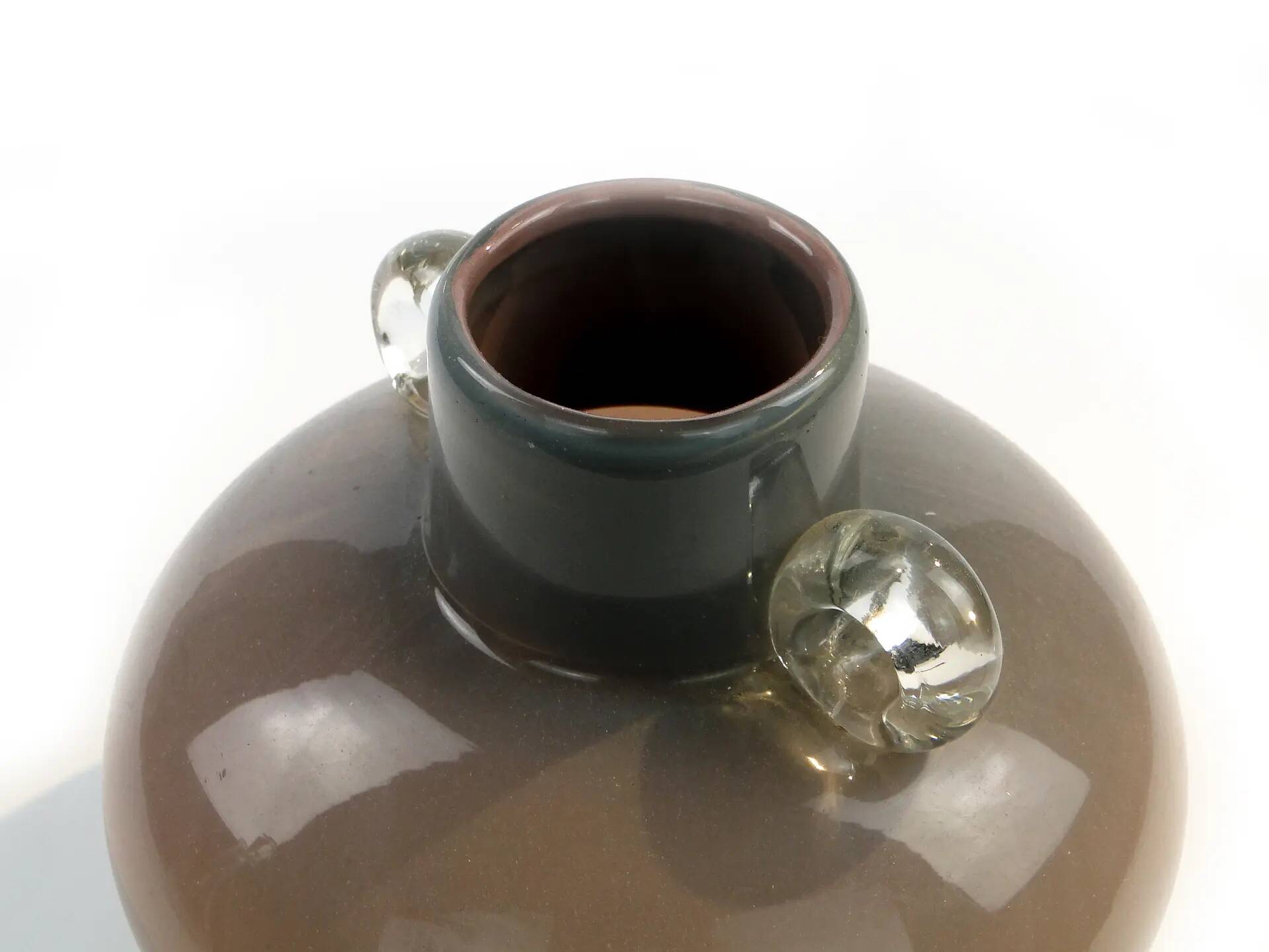 Vase, mid-century modern, glass, Poland, 1970s