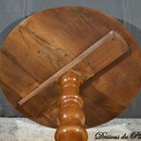 Small Walnut Pedestal Table, Louis Philippe Period – 2nd Part 19th