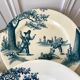 Set of 5 flat plates Iron Earth model "Garde-Champêtre" late nineteenth