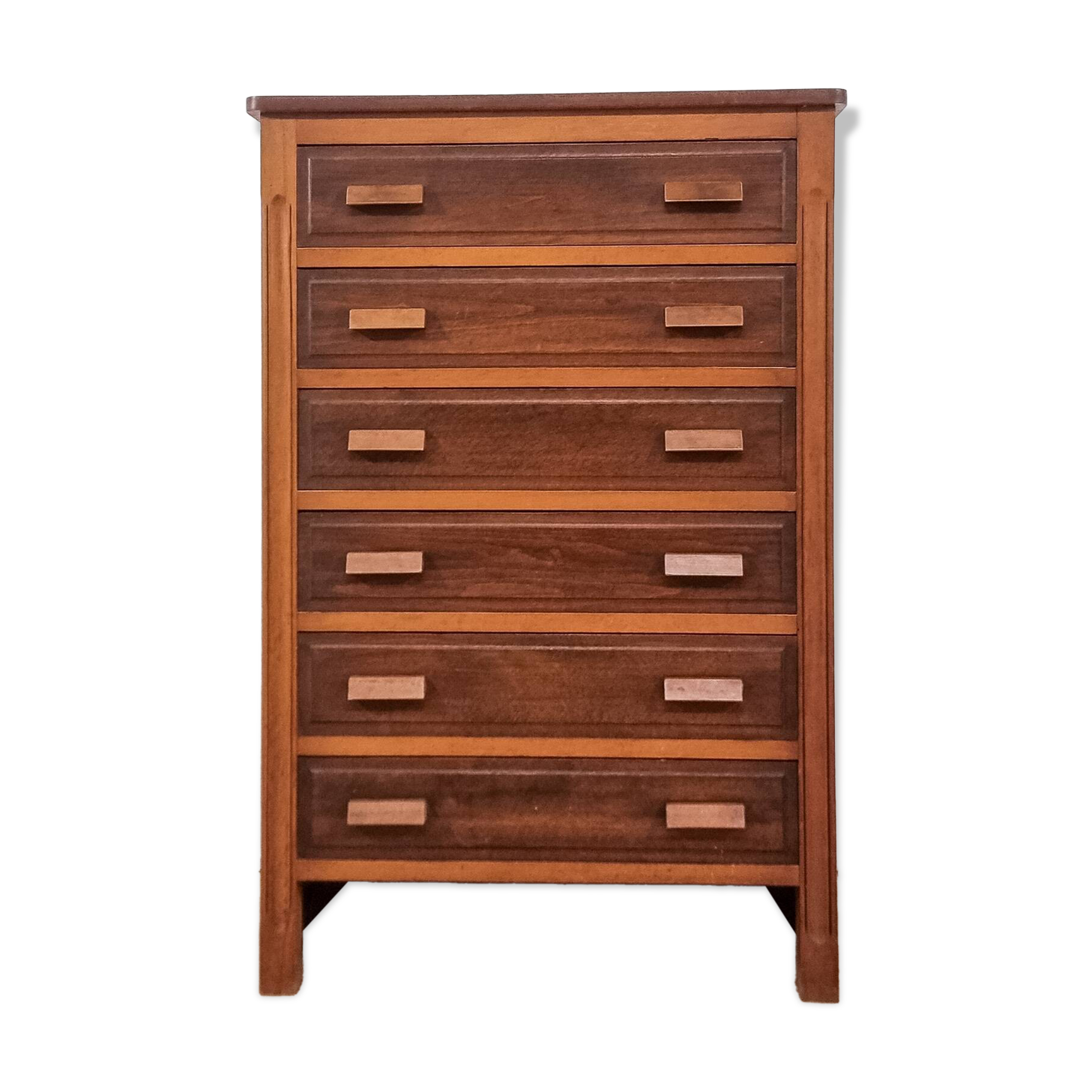 Solid wood chest of drawers, 1950s