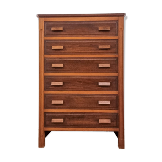 Solid wood chest of drawers, 1950s