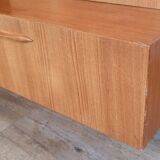 Large living room "Concorde" vintage 1970s Solid teak