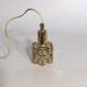 Two pendant lights in gilded brass and crystal, by Palwa, design 1960