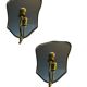 Art Deco Brass Mirrored Sconces Set of 2 1950’s