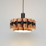 Copper lamp designed by Wener Schou for Coronell Elektro, 1970s