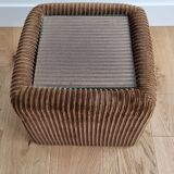 Velvet sofa end