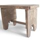 Rustic Weathered Wood Farm Stool/ Accent Table, Spain,  Early 20th-C