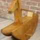 50s wooden rocking horse
