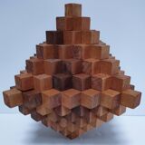 3D design wooden bookends