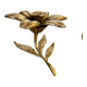 Bougeoir fleur en laiton
