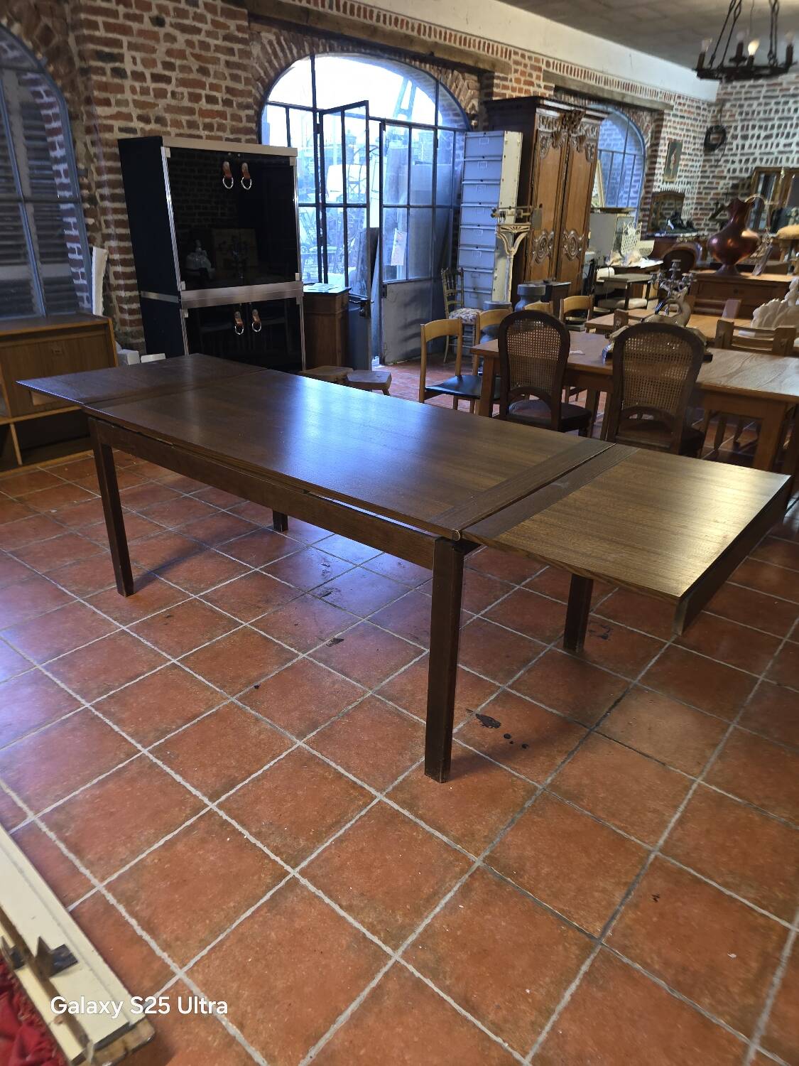 Scandinavian extendable oak table from the 1960s.