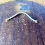 Antique gilded oval mirror