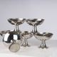 Set of 6 Alfra Alessi ice cream cups in 10/18 stainless steel