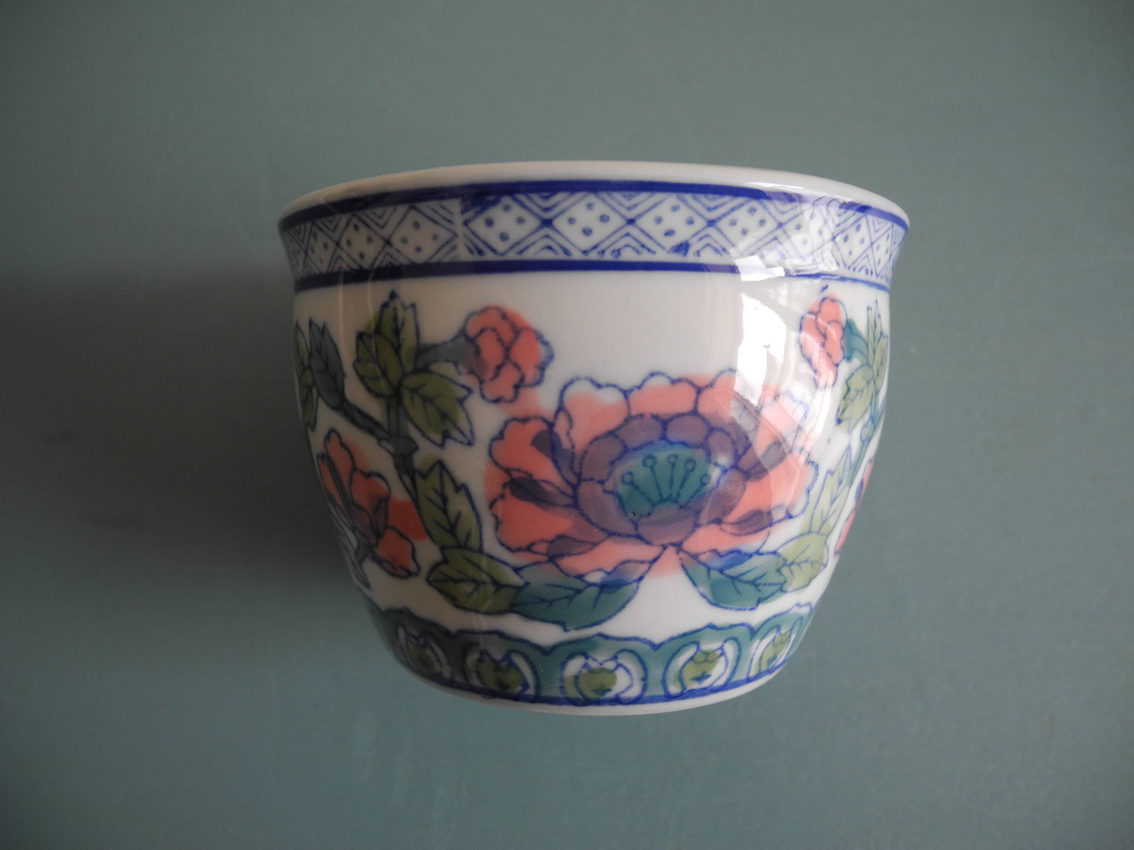 miniature basin ceramic decorative vintage pot cover
