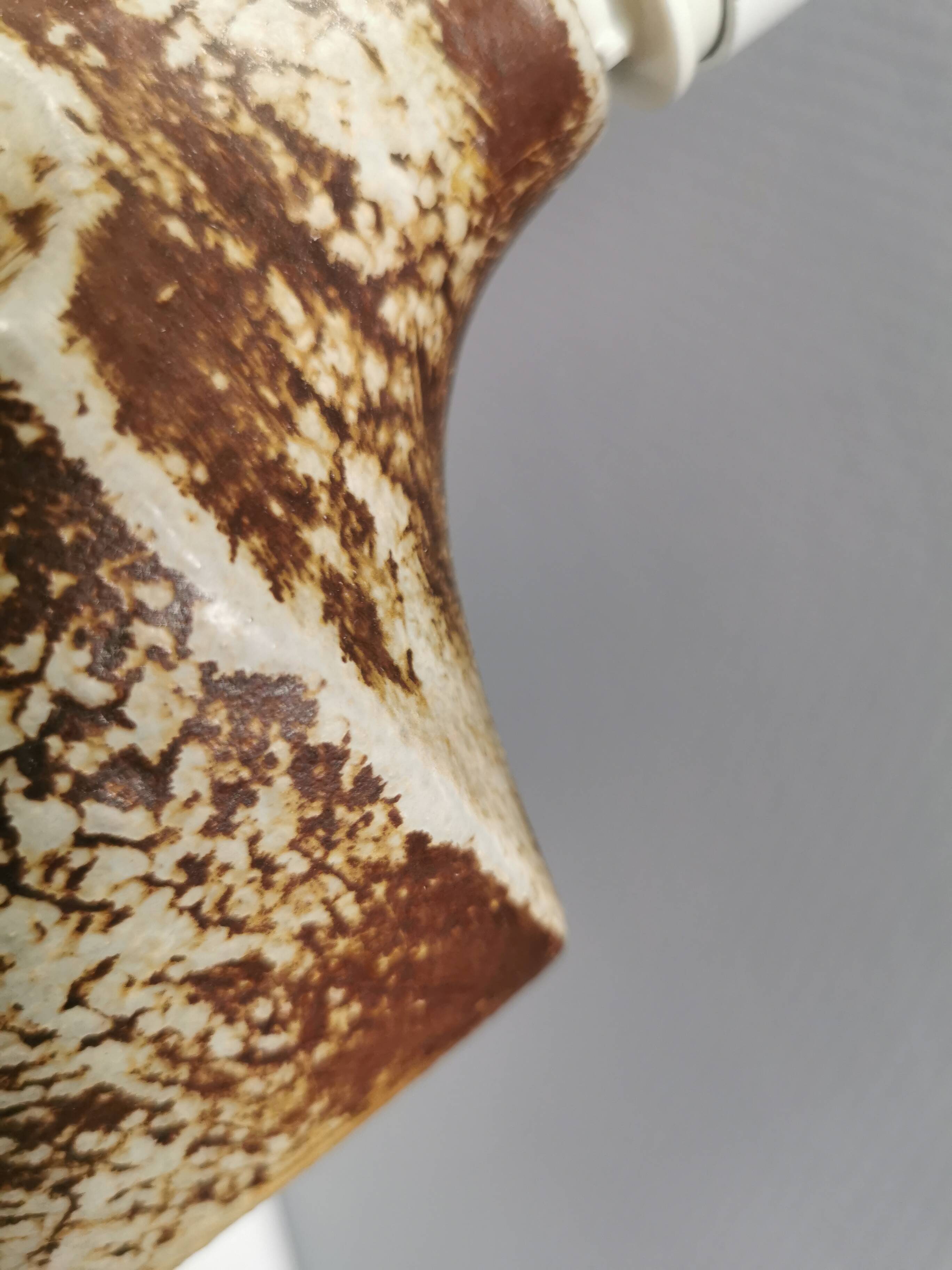 Ceramic table lamp by Heico Nitzsche for Søholm, Denmark, 1970s.