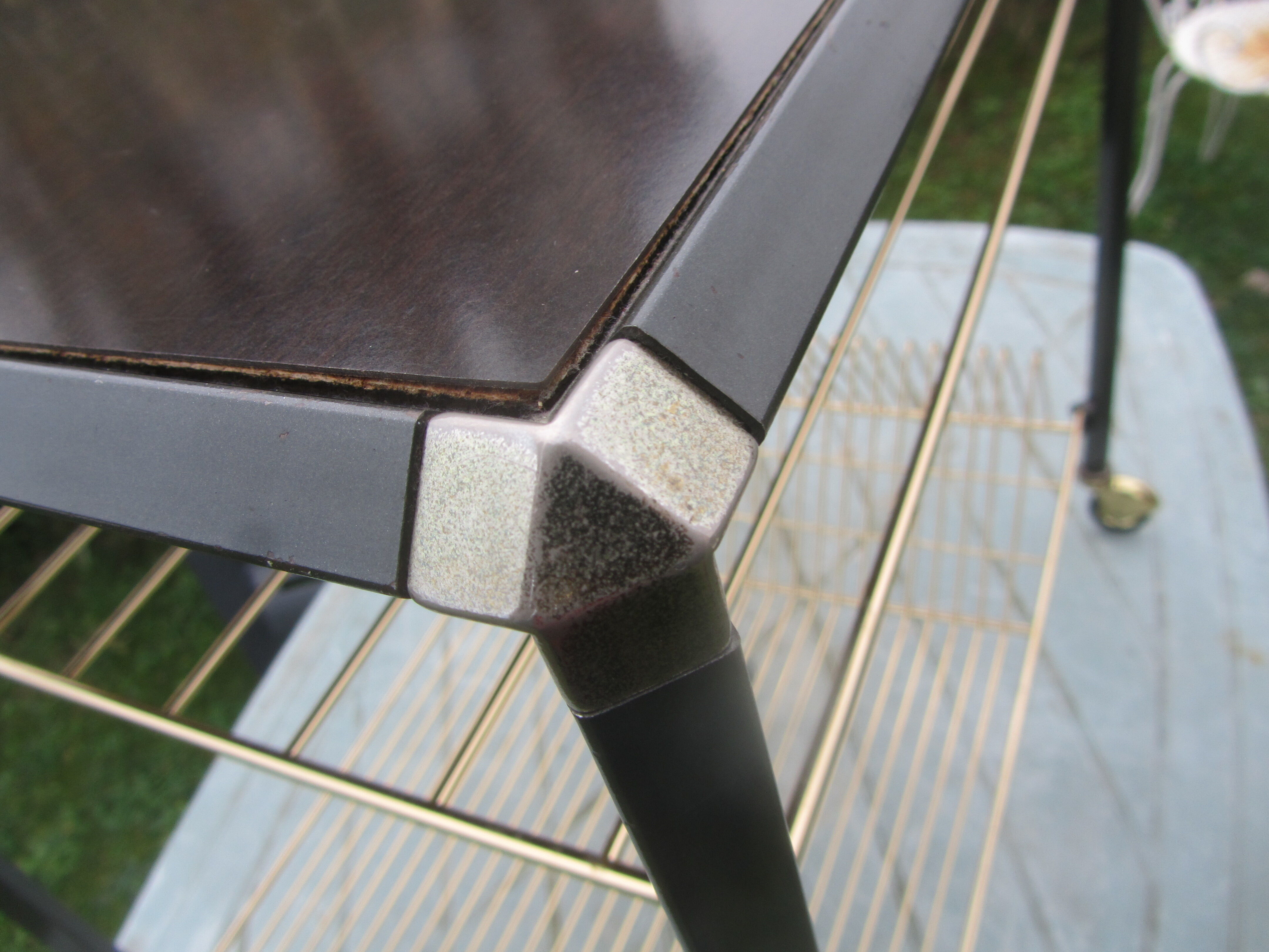 Vintage rolling table vinyl binder