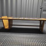 Oak coffee table by Guillerme and Chambron