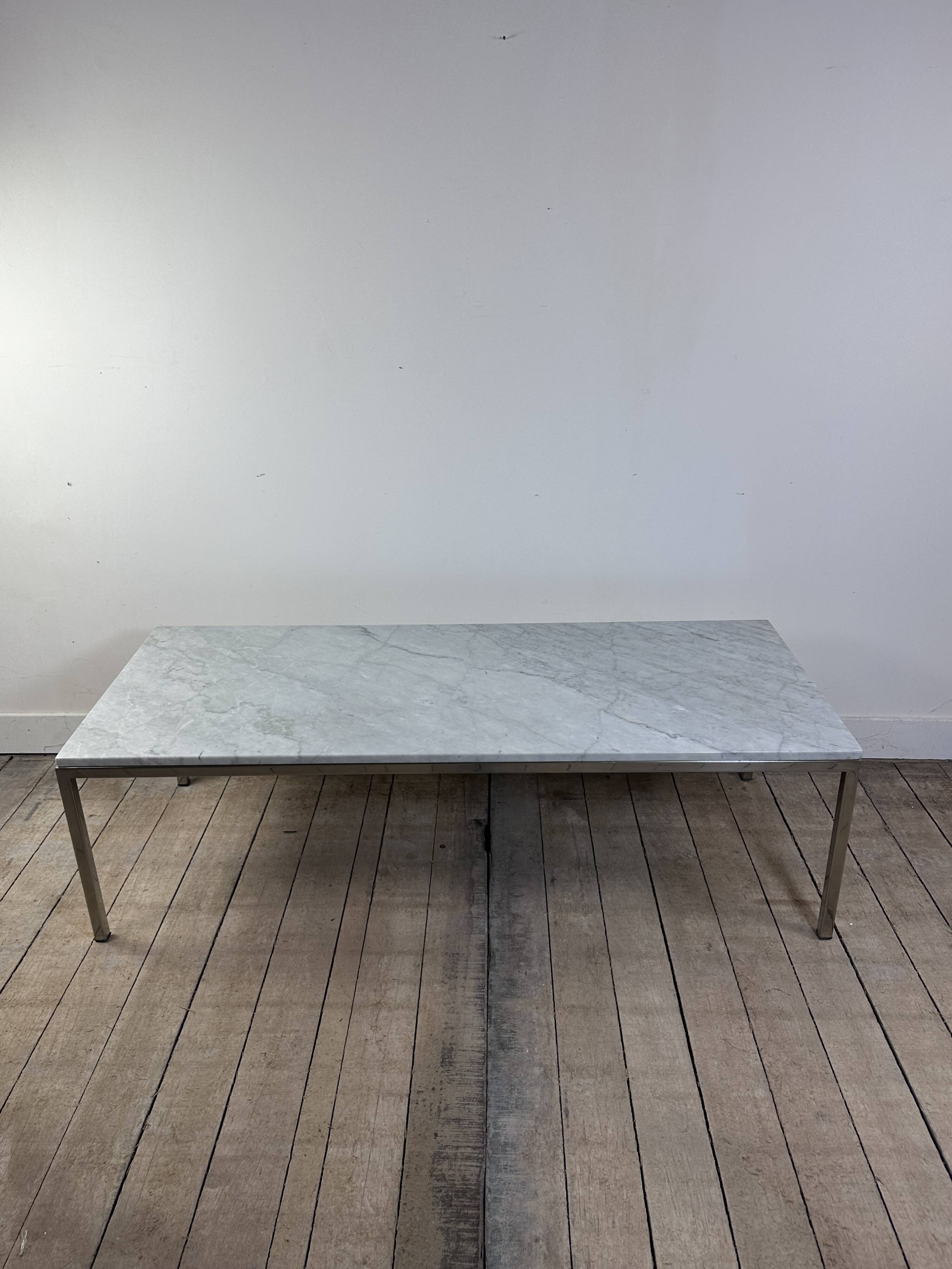 Table basse en marbre Knoll International, années 70