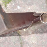 Black one piece plate coffee table