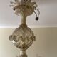 Vintage Venetian chandelier in Murano glass dusted with gold (6 arms)