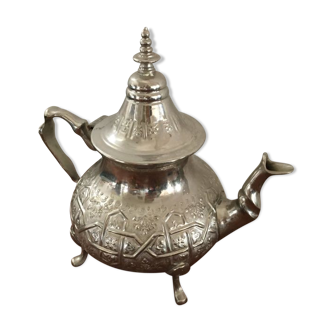 Large traditional Moroccan teapot.