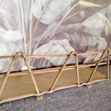 Vintage rattan shelf