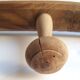 Coat rack 2m, 14 wooden wall hooks