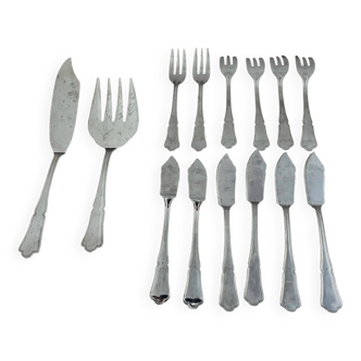 14 stainless steel France fish serving cutlery
