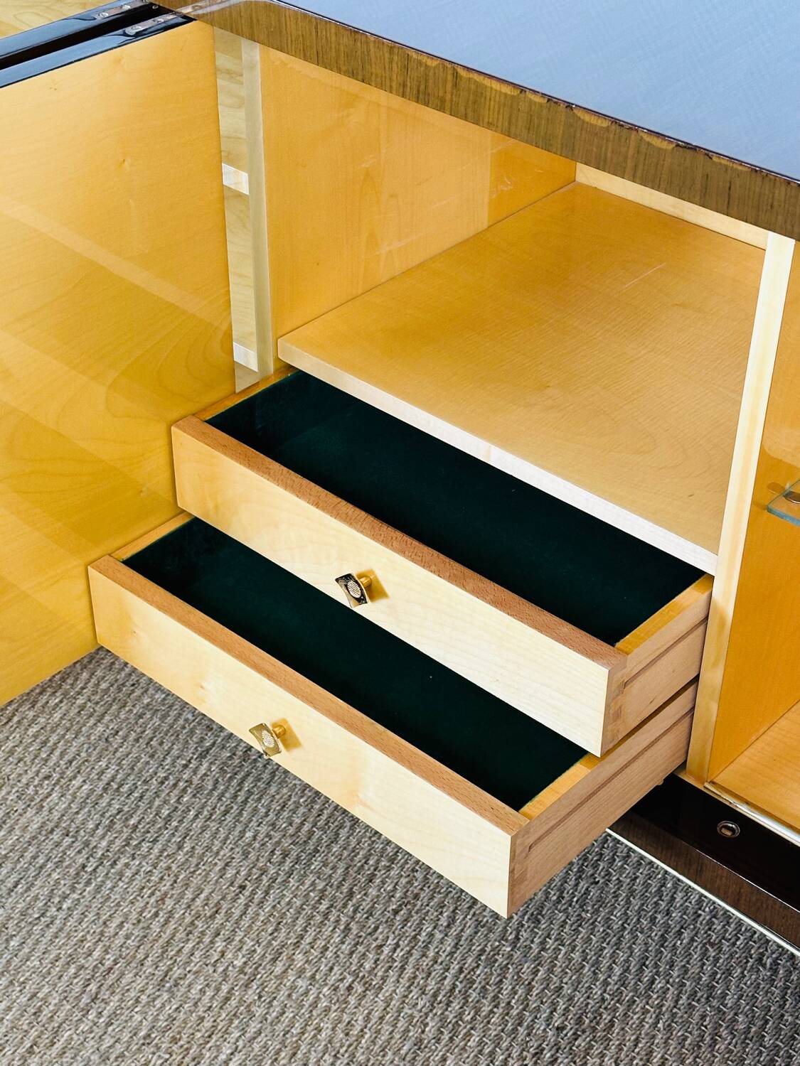 Art Deco mahogany sideboard from 1940.