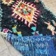 Vintage Berber Boucherouite hallway runner: Moroccan rug