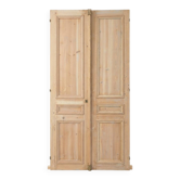 Paire de portes en sapin du XIXème