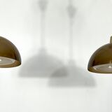 Mid-century modern pair of plexiglass chandelier by Candle