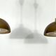 Mid-century modern pair of plexiglass chandelier by Candle