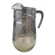 Jug, moulded pressed glass water carafe 1.6 L