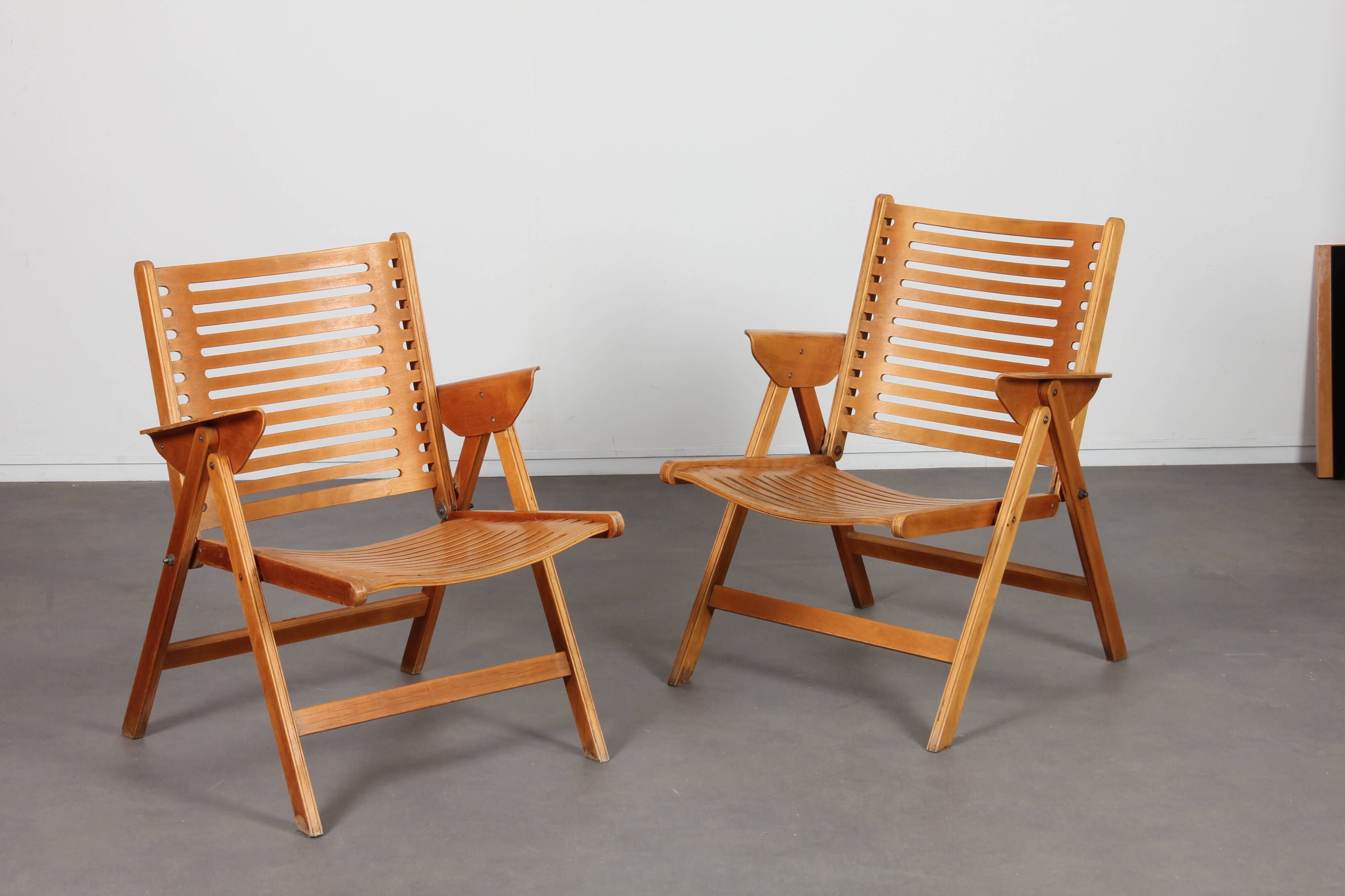 Pair of Rex armchairs by Niko Kralj for Stol Kamnik, 1950