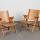 Pair of Rex armchairs by Niko Kralj for Stol Kamnik, 1950