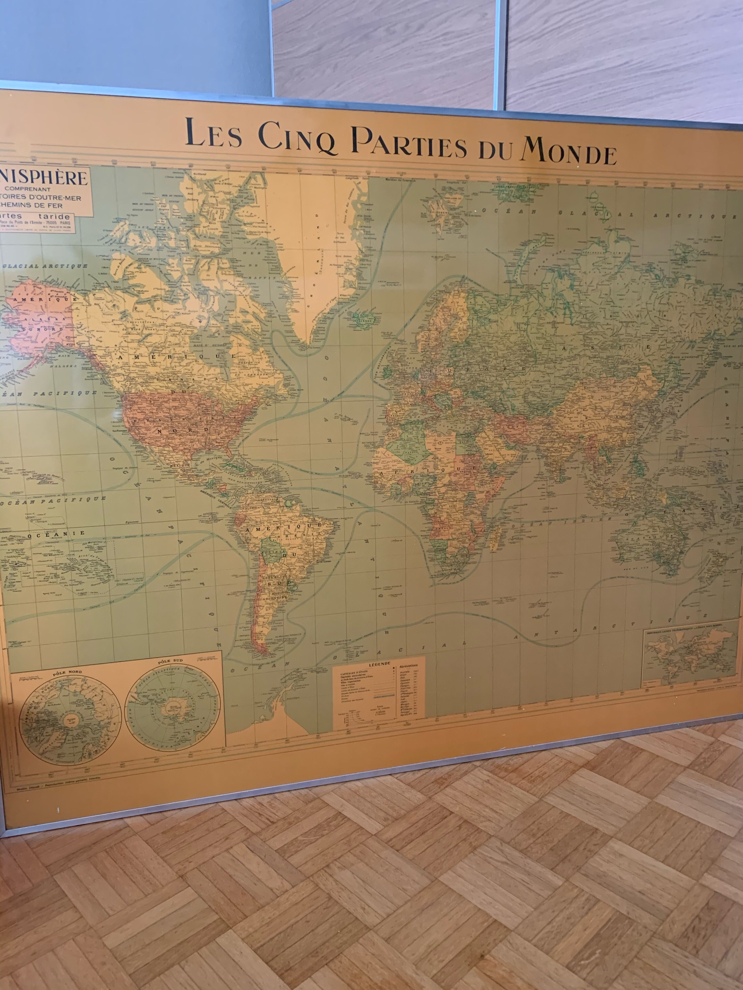 Taride map "the five parts of the World"