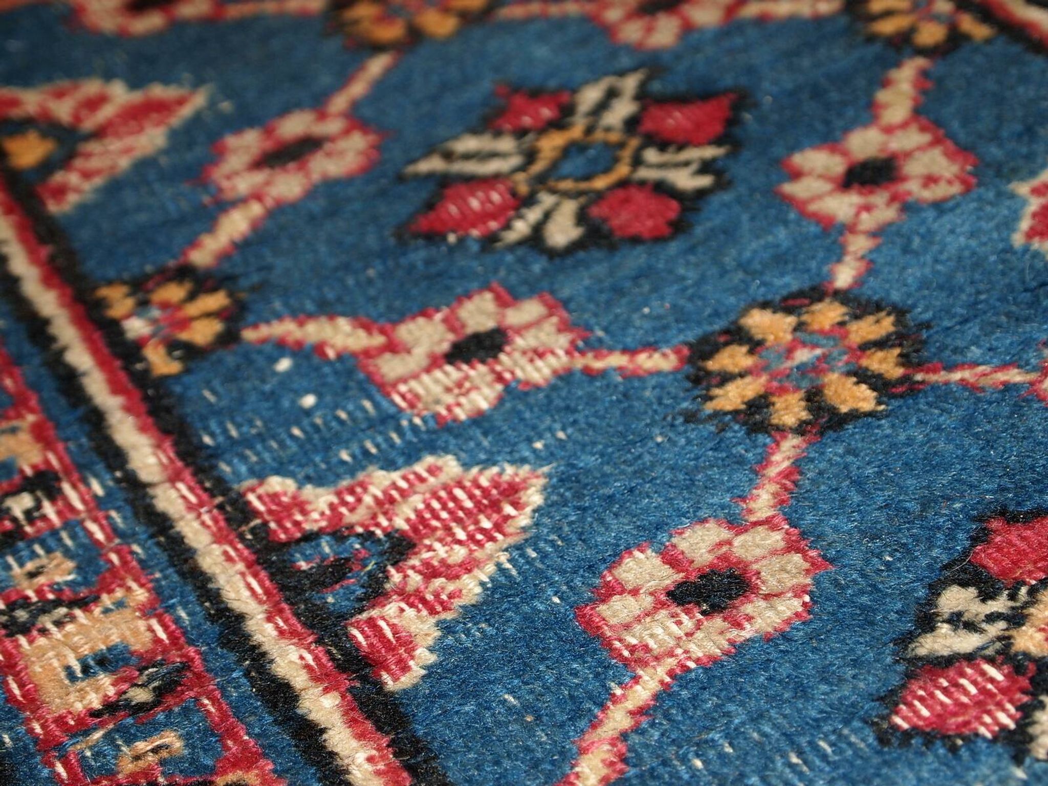 Tapis antique fait main Mashad du Moyen-Orient 132cm x 427cm (1900s)