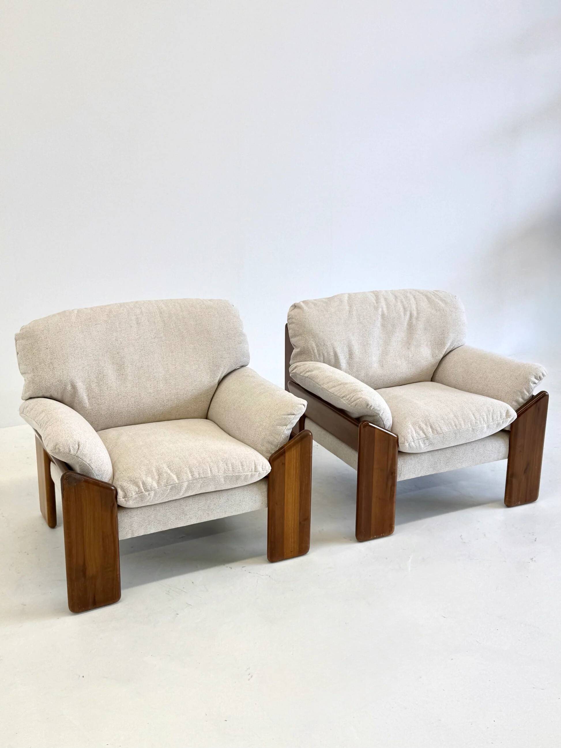 Fauteuil Sapporo crème de Mario Marenco pour Mobil Girgi