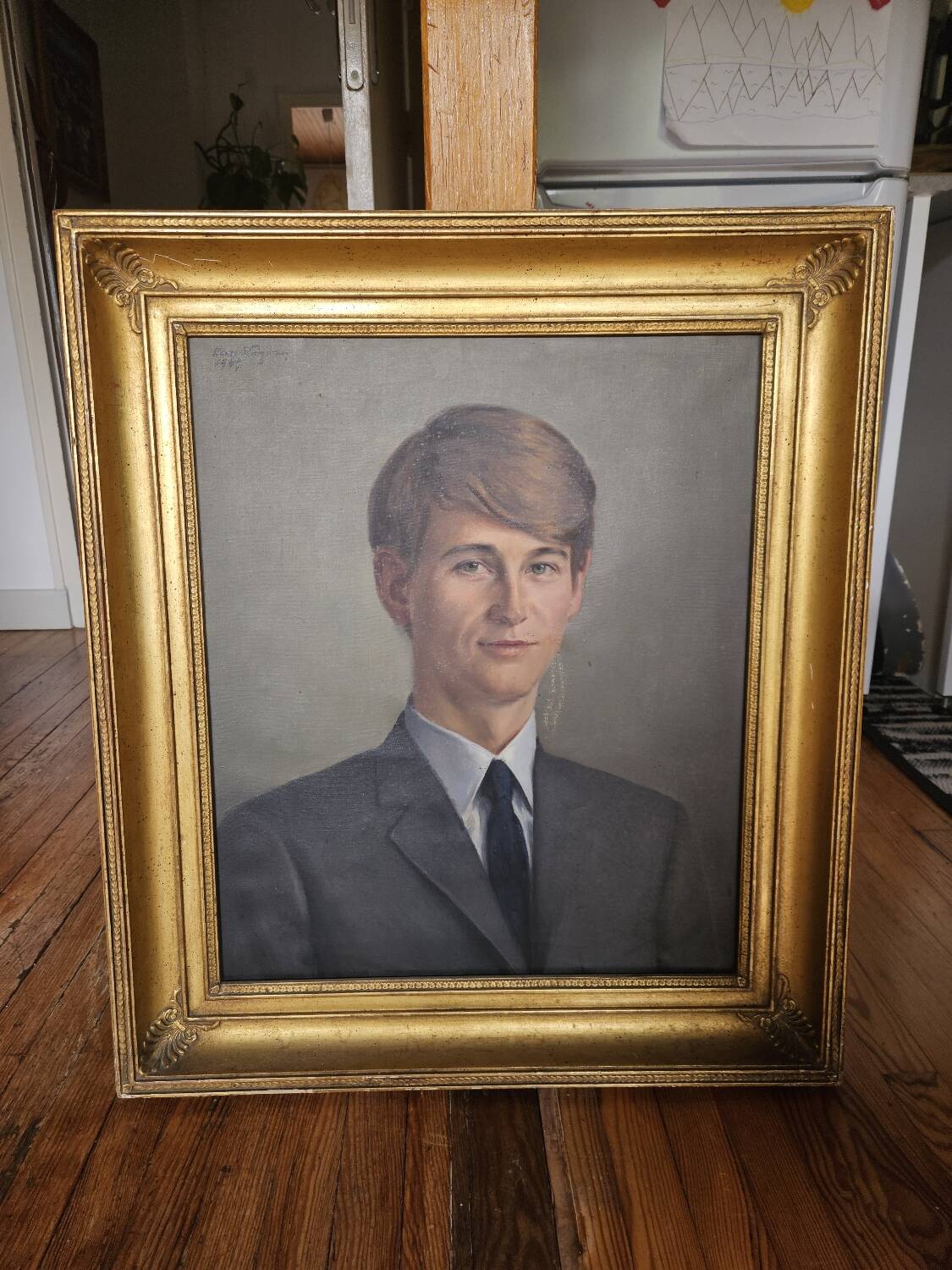 Oil portrait on canvas