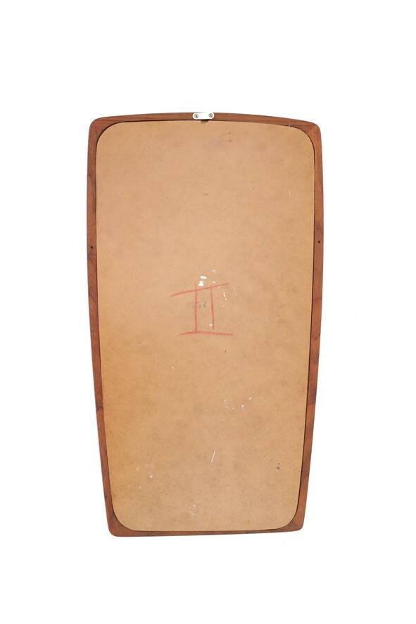 Mid-century teak mirror / Danish modern design / 1960s