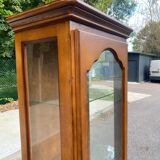 Vitrine anglaise en bois massif 1 porte 190cm